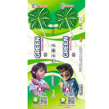 12 CM GREEN SPARKLERS